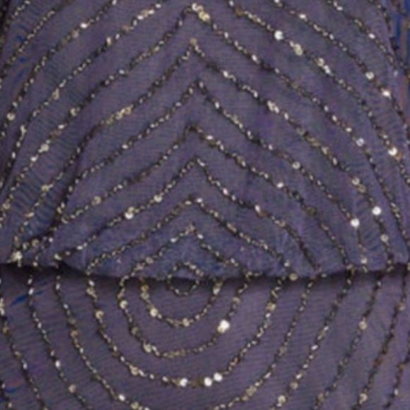 Adrianna papell purple sequins mini dress size 10 - Picture 10 of 10
